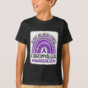 T-shirt Arc En Mai Nous Portons Violet Fibromyalgie Reconn
