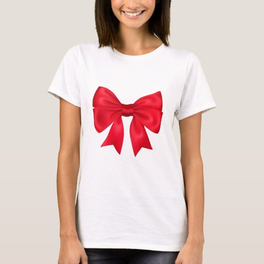 T-shirt Arc rouge de ruban (Devant)