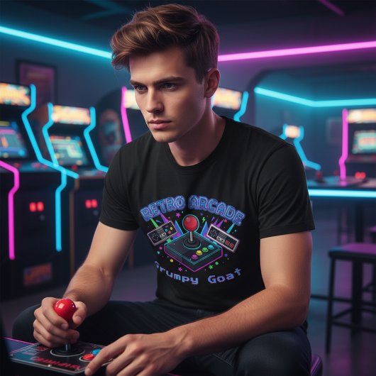 T-shirt Arcade Rétro des Années 80 Personnalisable pour Jo