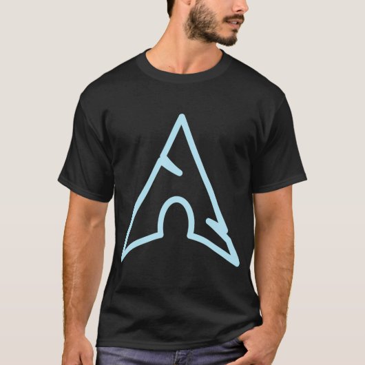 T-shirt Arch Linux Light Logo Open Source Os (Devant)
