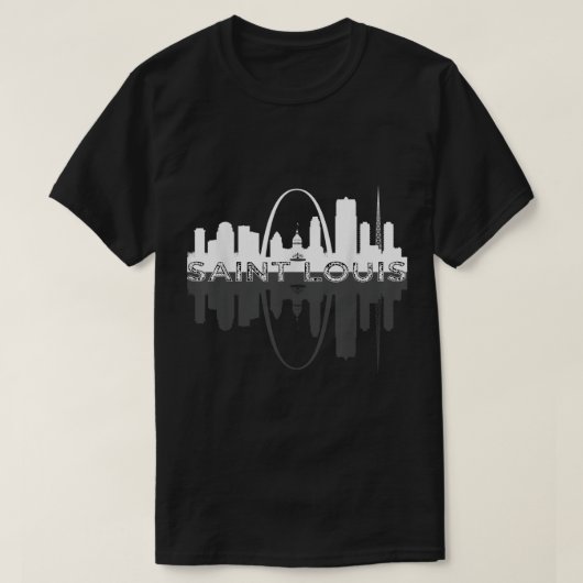 T-shirt Arche de la passerelle d'art Skyline de St Louis M (Design devant)