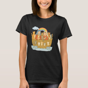 T-shirt Arche de Noé avec des chats de religieux amateur d
