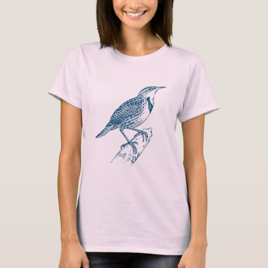 T-shirt Arche de prairie - Bleu océan (Devant)
