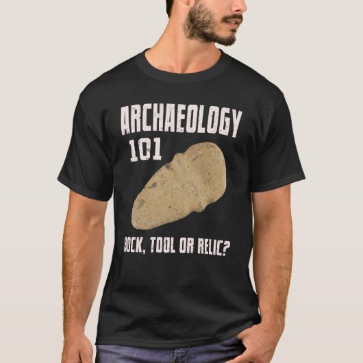 T-shirt Archéologie de relique d'outil de roche de (Devant)