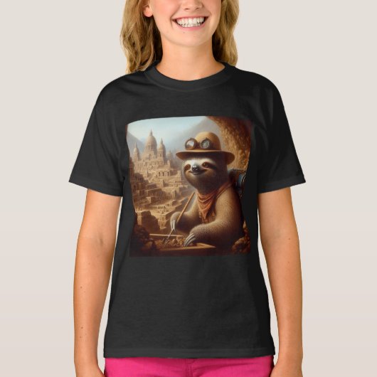 T-shirt Archéologue Sloth (Devant)