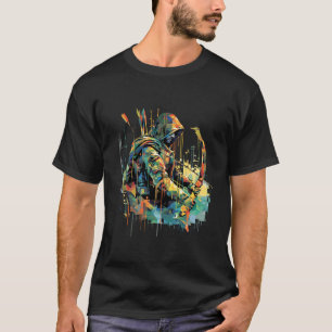 T-shirt Archer Bowman Portrait Fighter Mistery Shadow Art