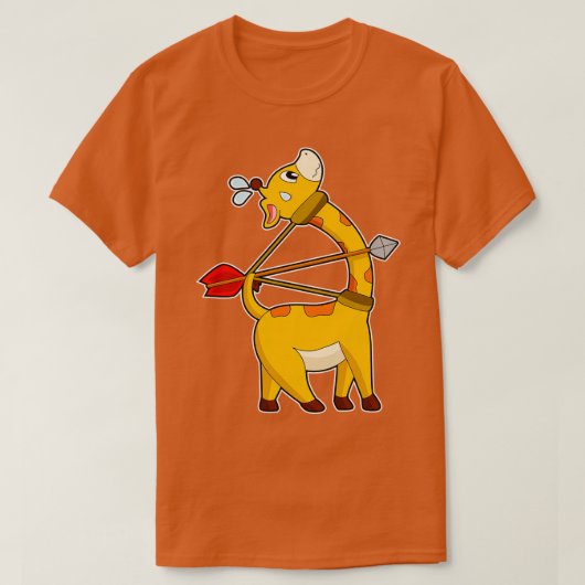 T-shirt Archer de girafe flèche Bow (Design devant)