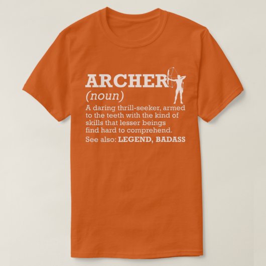 T-shirt Archer Définition Archer Archer tir (Design devant)