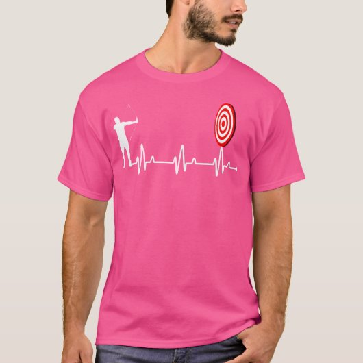 T-shirt Archer Heartbeat Archery Pulse Archery (Devant)