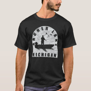 T-shirt Archer Lake Fishing Michigan