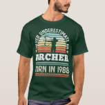 T-shirt Archer né 1988 40e anniversaire tir à l'arc cadeau<br><div class="desc">Archer né 1988 40th Birthday Archery Gift.</div>