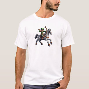 T-shirt Archer Riding Horse Block Style graphique pour Pix
