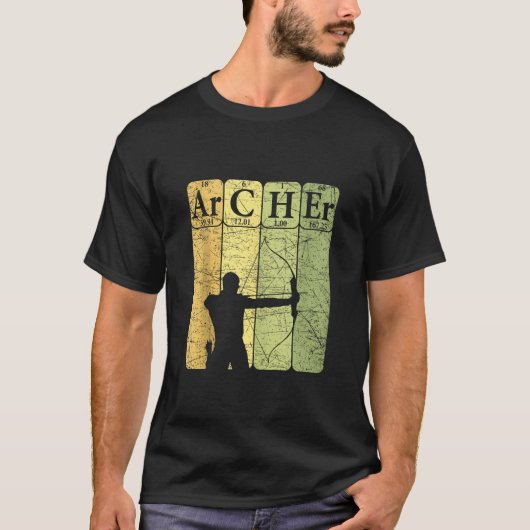T-shirt Archer Tableau Périodique Eléments Chasse De Bow T (Devant)