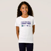 T-Shirt Archère blanche à l'arc (Devant entier)