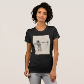 T-shirt Archeresse aquarelle Silhouette (Devant entier)