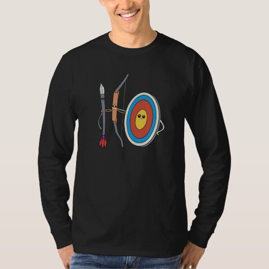 T-shirt Archery Bow Arrow and Target Friends Cute (Devant)