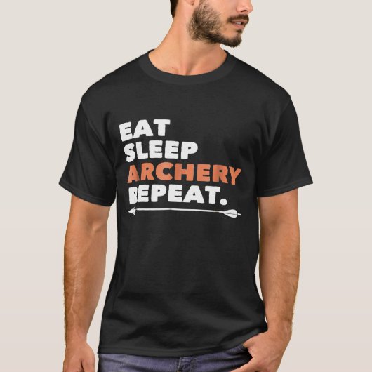 T-shirt Archery  Eat Sleep Archery Repeat (Devant)