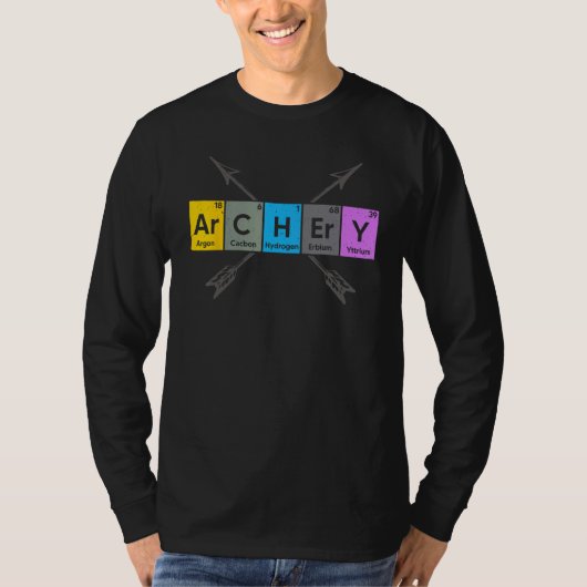 T-shirt Archery I Periodic Elements Nerd Archery Arrows De (Devant)