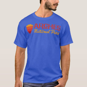 T-shirt Arches Parc National Rétro Arrowhead Wordmark Roug