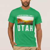 T-SHIRT ARCHES PARC NATIONAL UTAH CAMPING GRAPHIQUE MENS (Devant)