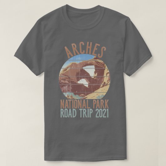 T-shirt ARCHES PARC NATIONAL VOYAGE ROUTIER 2021 Double Ar (Design devant)