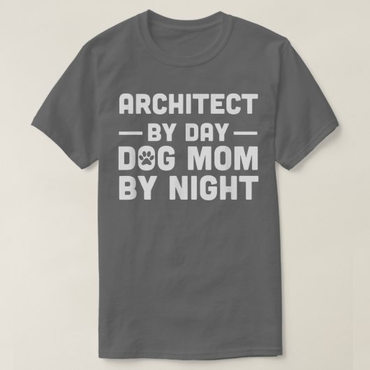 T-shirt Architect By Day Cat Mom By Night  (Design devant)