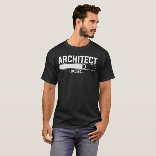 T-shirt Architect Chargement d'architectes Étudiants en ar (Devant entier)
