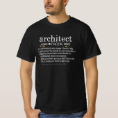T-shirt Architect Definition Funny Architecture Lover (Devant)
