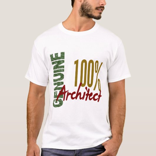T-shirt Architecte 100% véritable (Devant)