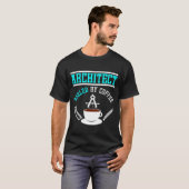 T-shirt Architecte Alimenté Par Café (Devant entier)