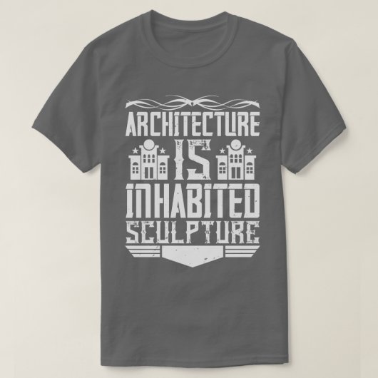 T-shirt Architecte Architecture Est Habité Sculpture (Design devant)