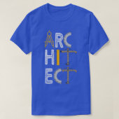 T-shirt Architecte Cadeaux Étudiants en architecture (Design devant)