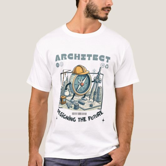 T-shirt Architecte concevant le futur (Devant)