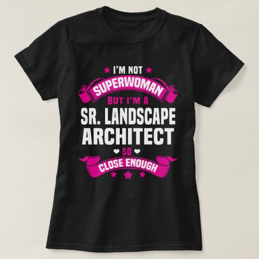 T-shirt Architecte du paysage (Design devant)