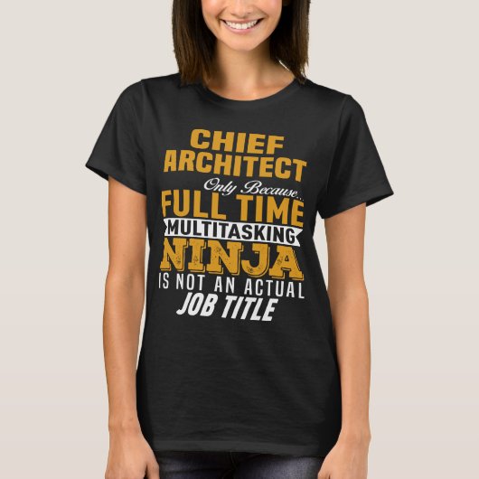 T-shirt Architecte en chef (Devant)