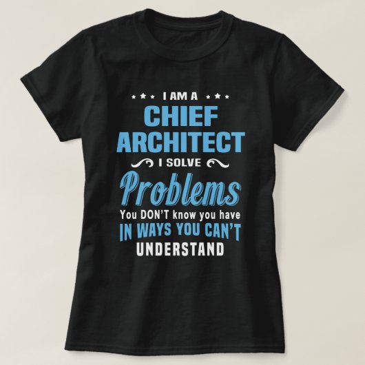 T-shirt Architecte en chef (Design devant)
