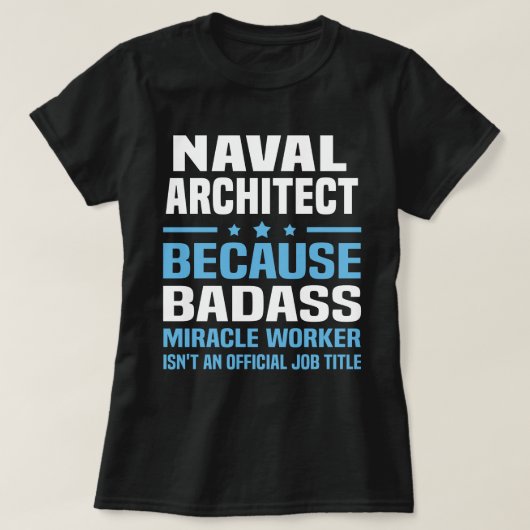 T-shirt Architecte naval (Design devant)