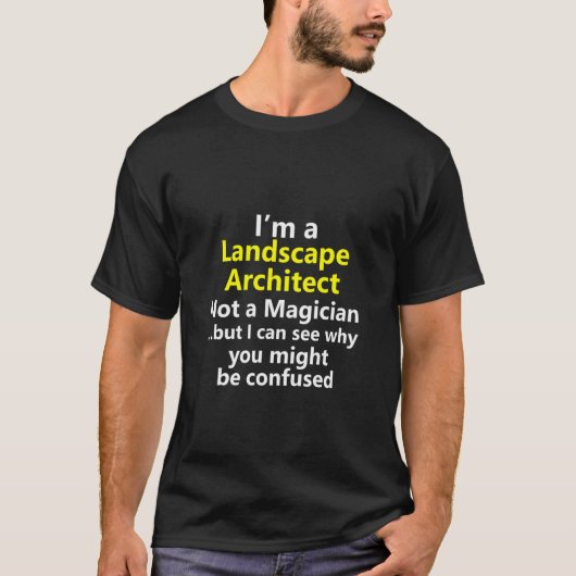 T-shirt Architecte paysagiste Emploi Concepteur de carrièr (Devant)