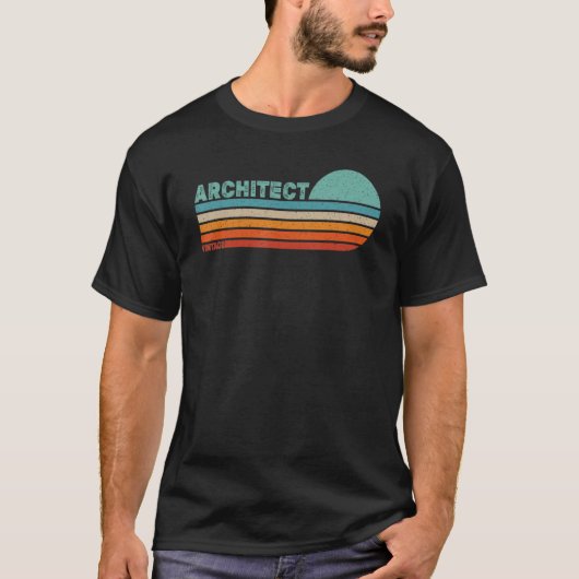 T-shirt ARCHITECTE Poste Profession Travailleur Employé (Devant)