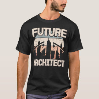 T-shirt Architecte Student Future Architect Retro