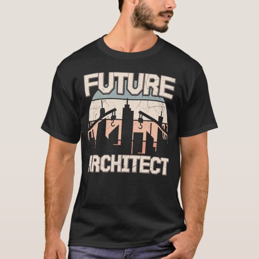 T-shirt Architecte Student Future Architect Retro (Devant)