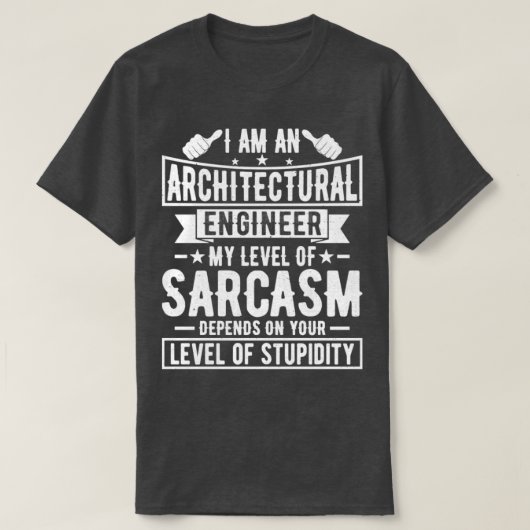 T-shirt Architectural Engineer Architectural Engineering (Design devant)