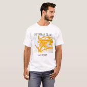 T-shirt Architectural Space with Bright Geometrical Shape (Devant entier)