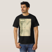 T-shirt Architecture Ancienne, Arches Colonnes Perspective (Devant entier)