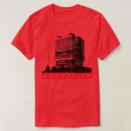 T-shirt Architecture Brutaliste Brutalisme Maison des Sovi (Design devant)