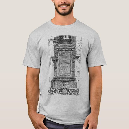 T-shirt Architecture classique, Colonne corinthienne 1725 (Devant)