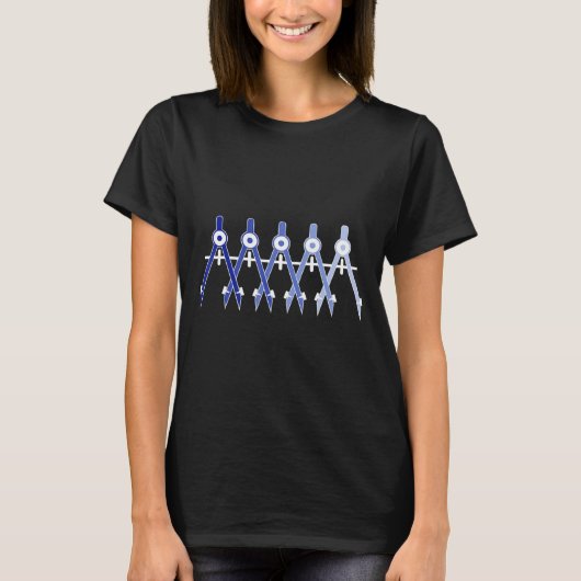 T-shirt Architecture Compass Outil Design Architecte Profè (Devant)