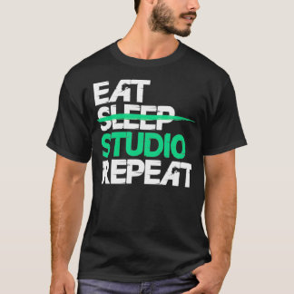 T-shirt Architecture Manger Sleep Studio Répéter Funny Arc