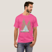 T-shirt Architecture Moderne Cabine Dans Les Bois (Devant entier)