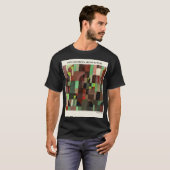T-shirt ARCHITECTURE ROUGE ET VERT de Paul Klee, Abstraite (Devant entier)